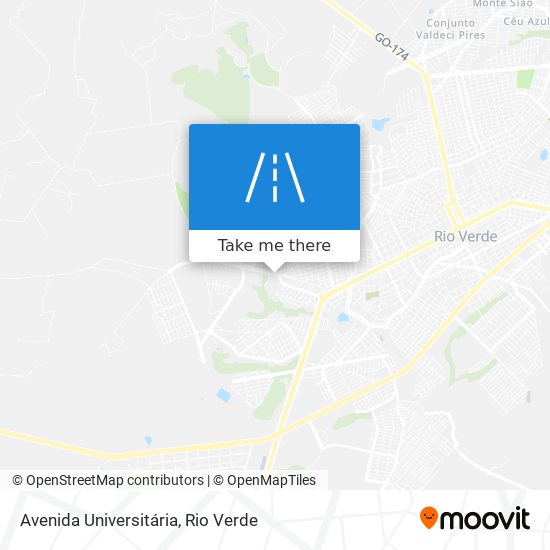 Mapa Avenida Universitária