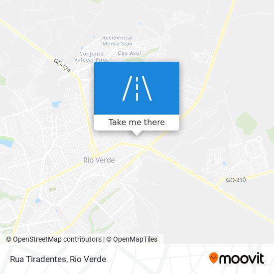 Rua Tiradentes map