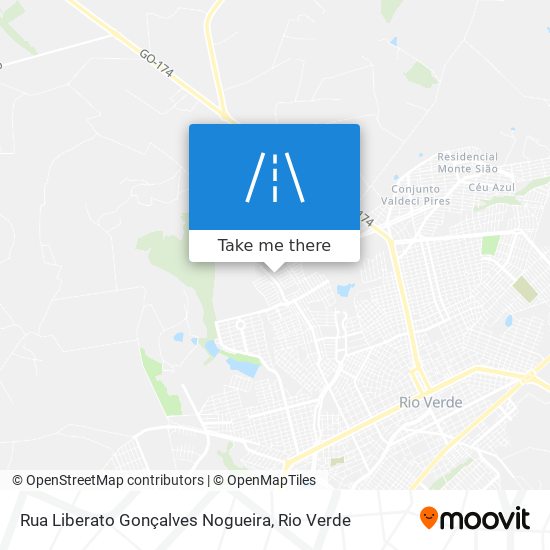 Mapa Rua Liberato Gonçalves Nogueira