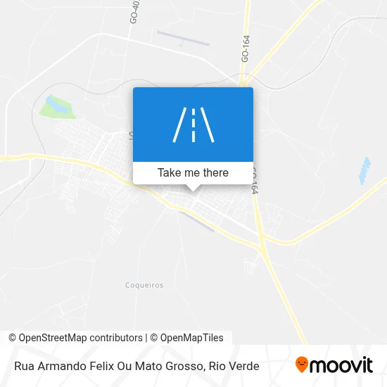 Rua Armando Felix Ou Mato Grosso map