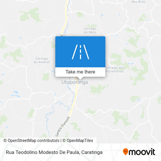 Rua Teodolino Modesto De Paula map