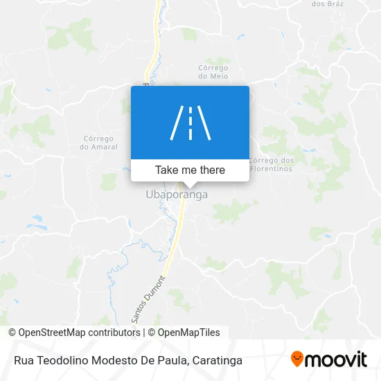 Rua Teodolino Modesto De Paula map