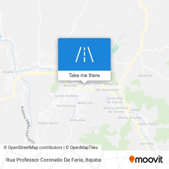 Rua Professor Coronelio De Faria map