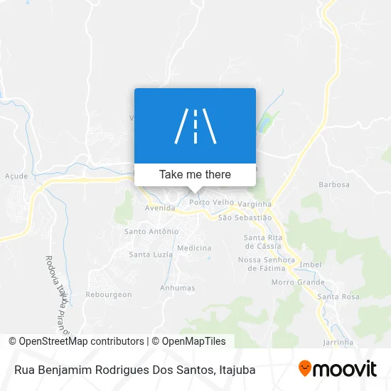 Rua Benjamim Rodrigues Dos Santos map
