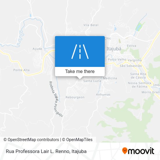 Rua Professora Lair L. Renno map