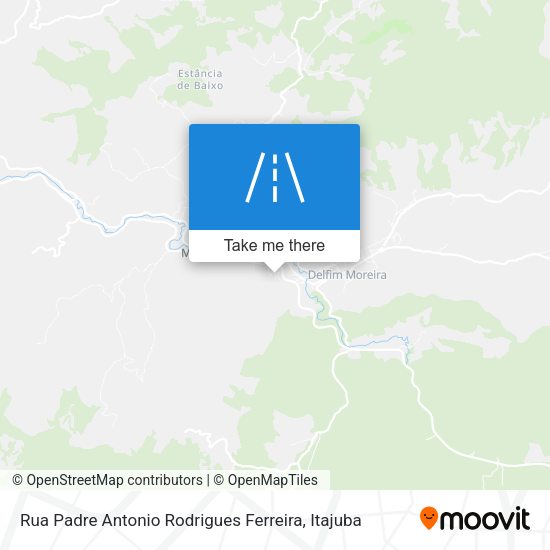 Rua Padre Antonio Rodrigues Ferreira map