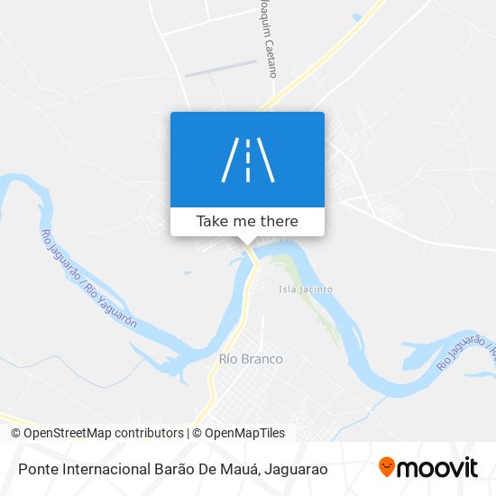 Mapa Ponte Internacional Barão De Mauá