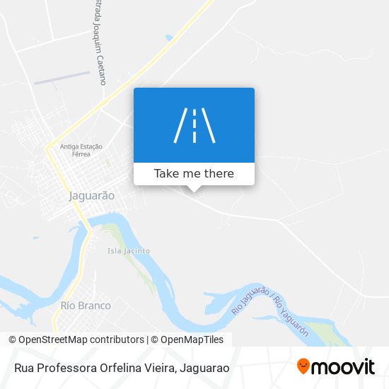 Mapa Rua Professora Orfelina Vieira