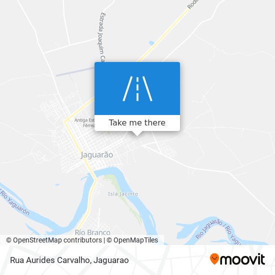 Mapa Rua Aurides Carvalho