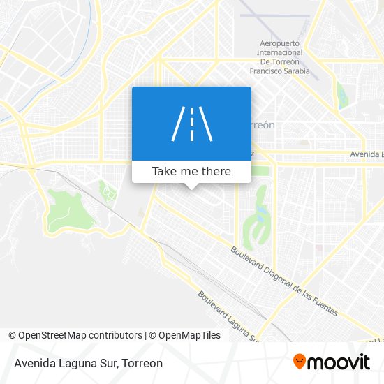 Avenida Laguna Sur map