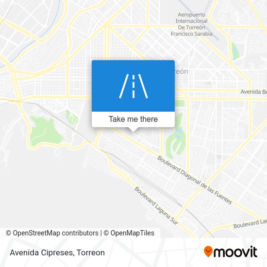 Mapa de Avenida Cipreses