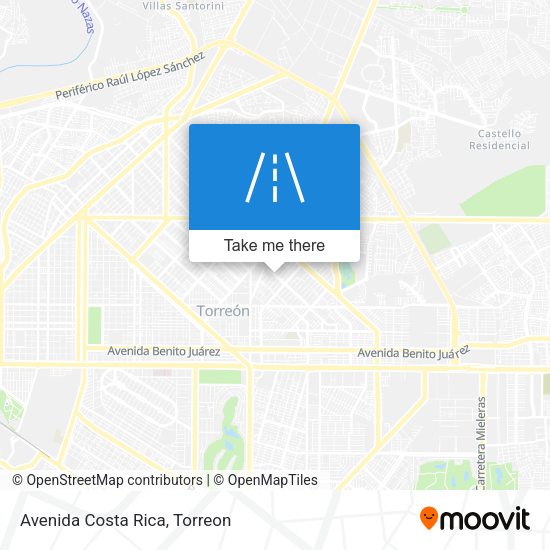 Mapa de Avenida Costa Rica