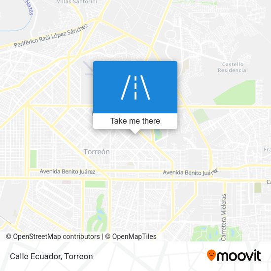 Mapa de Calle Ecuador