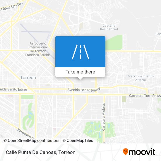 Mapa de Calle Punta De Canoas