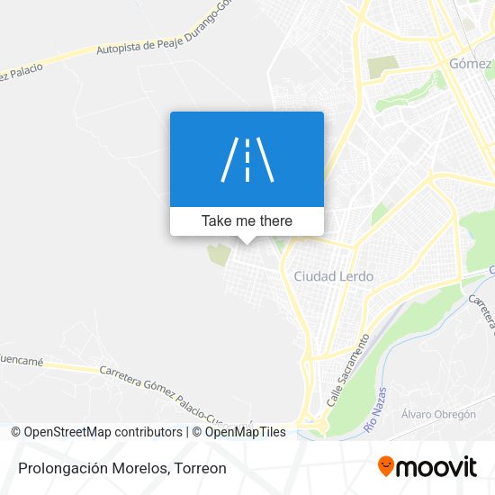 Prolongación Morelos map