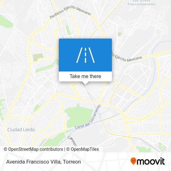 Mapa de Avenida Francisco Villa