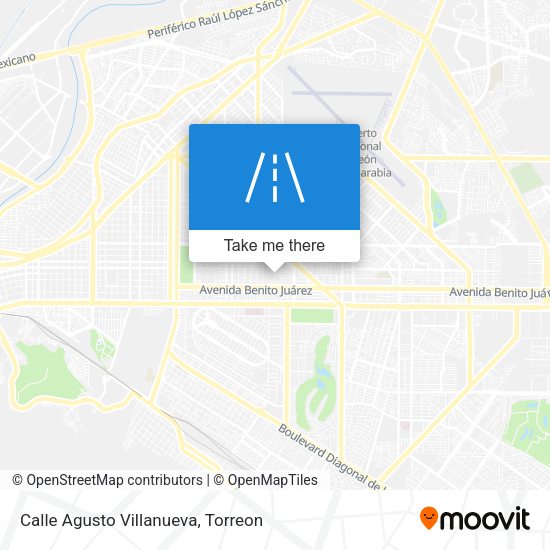 Mapa de Calle Agusto Villanueva
