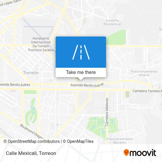 Mapa de Calle Mexicali