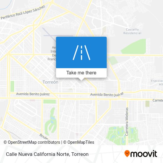 Calle Nueva California Norte map