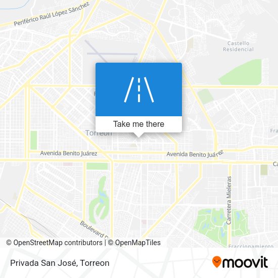 Privada San José map