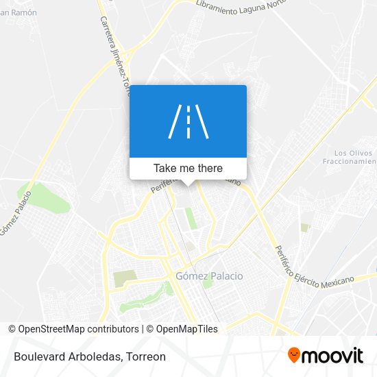 Mapa de Boulevard Arboledas