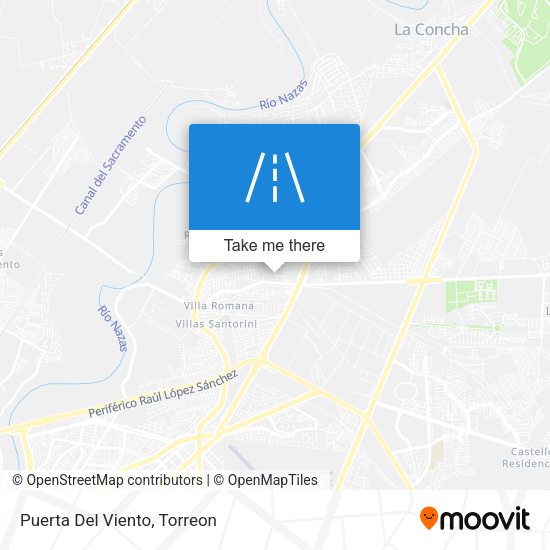 Mapa de Puerta Del Viento