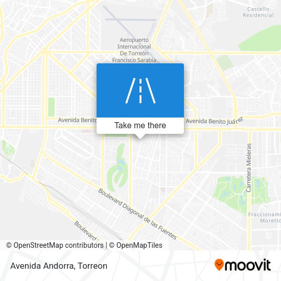 Mapa de Avenida Andorra