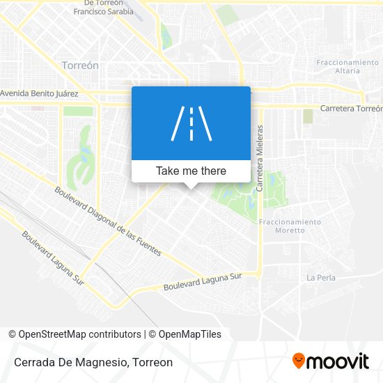Mapa de Cerrada De Magnesio