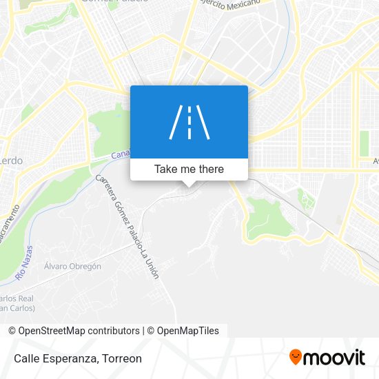 Mapa de Calle Esperanza