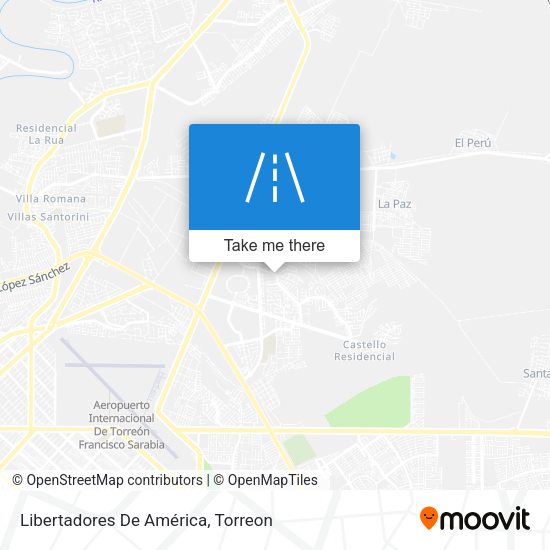 Libertadores De América map