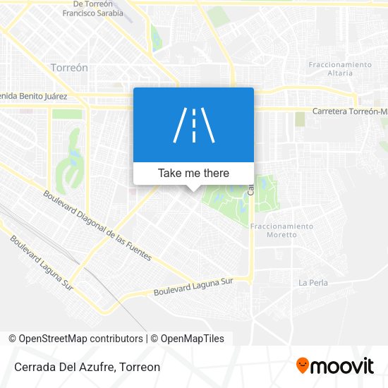 Mapa de Cerrada Del Azufre