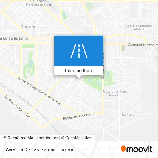 Mapa de Avenida De Las Gemas