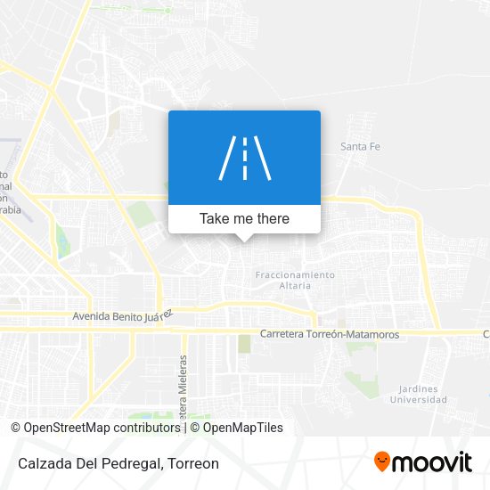 Mapa de Calzada Del Pedregal