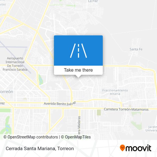 Mapa de Cerrada Santa Mariana