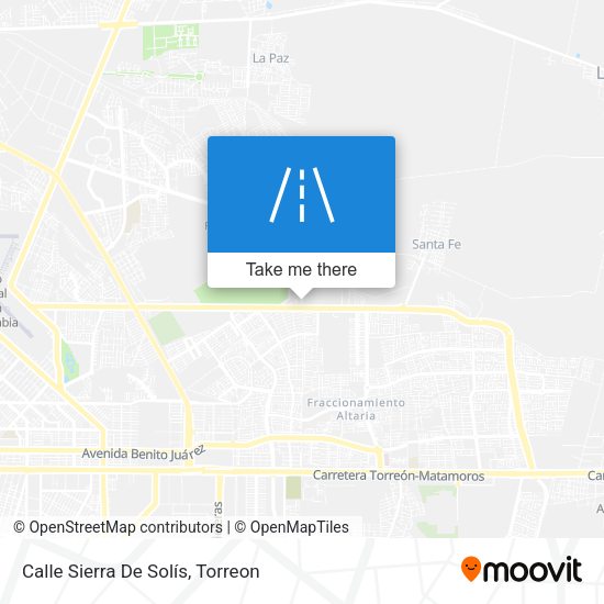 Calle Sierra De Solís map