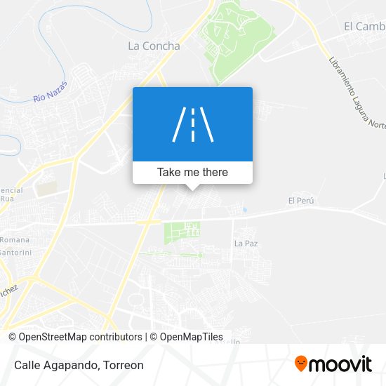 Mapa de Calle Agapando
