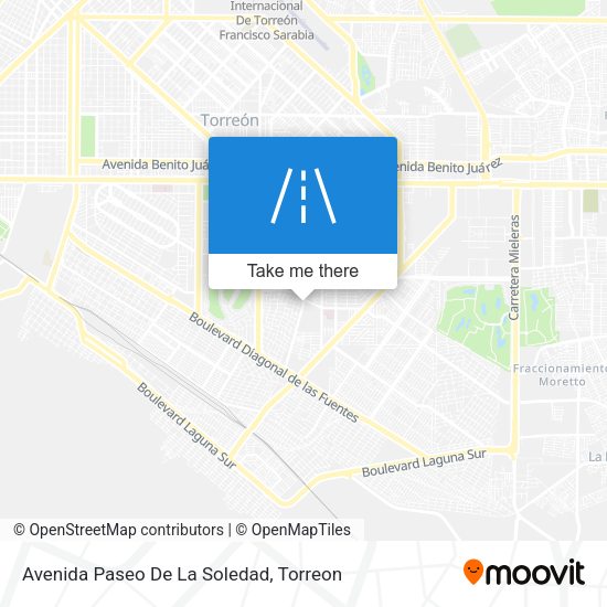 Mapa de Avenida Paseo De La Soledad