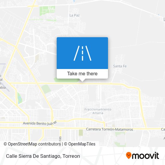 Calle Sierra De Santiago map