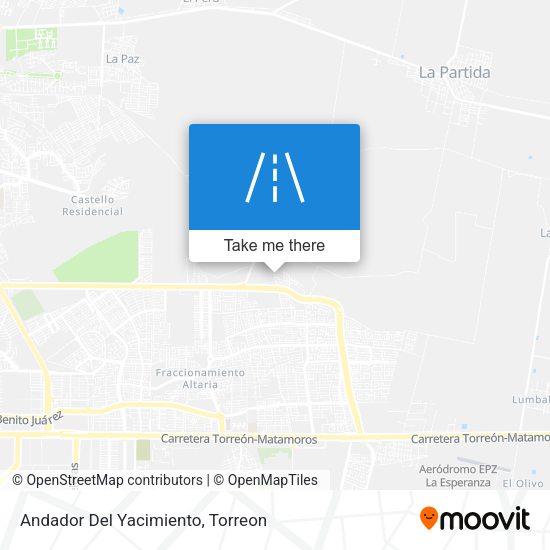 Andador Del Yacimiento map