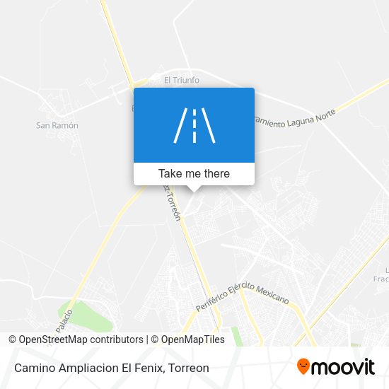 Camino Ampliacion El Fenix map