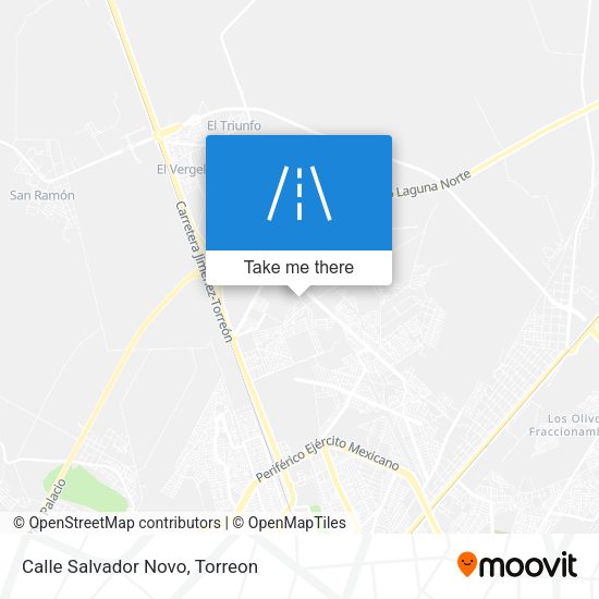 Mapa de Calle Salvador Novo