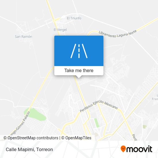 Mapa de Calle Mapimi