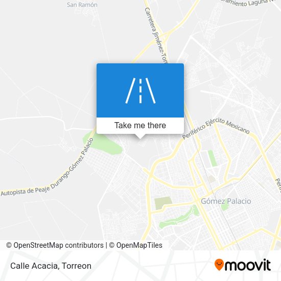 Mapa de Calle Acacia