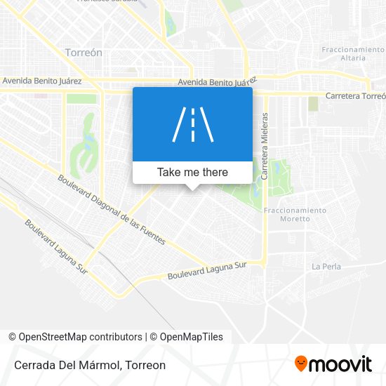 Cerrada Del Mármol map