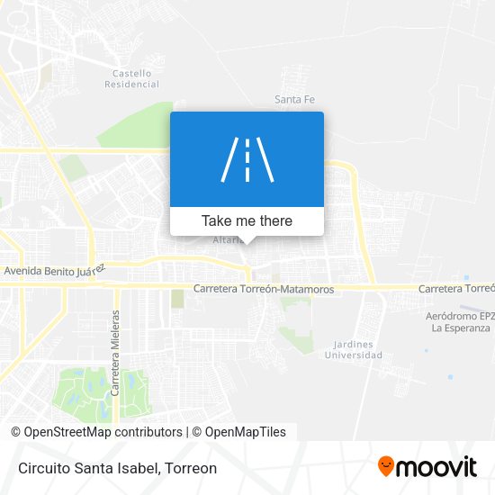 Circuito Santa Isabel map