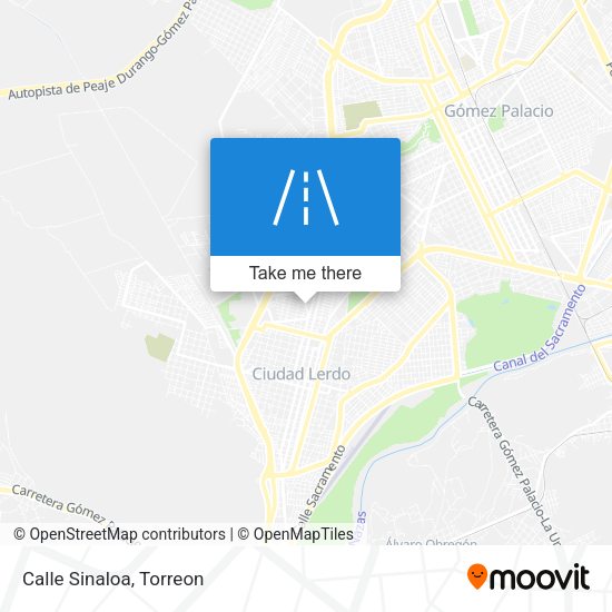 Mapa de Calle Sinaloa