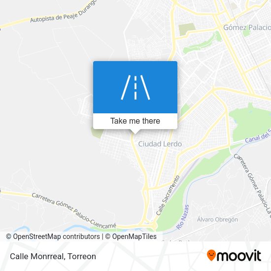 Mapa de Calle Monrreal