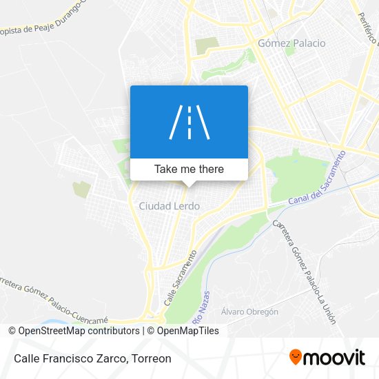 Calle Francisco Zarco map