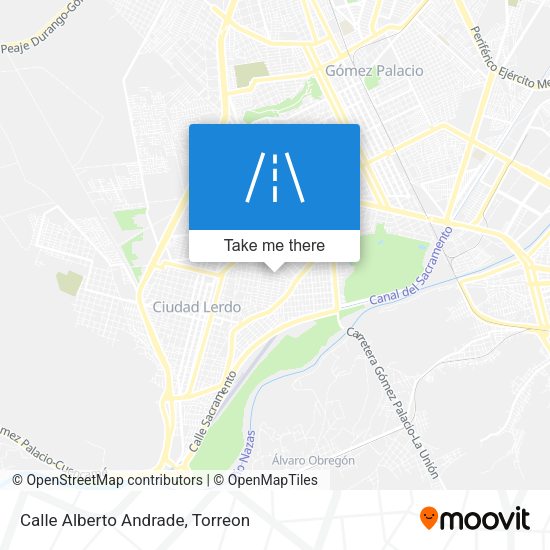 Mapa de Calle Alberto Andrade