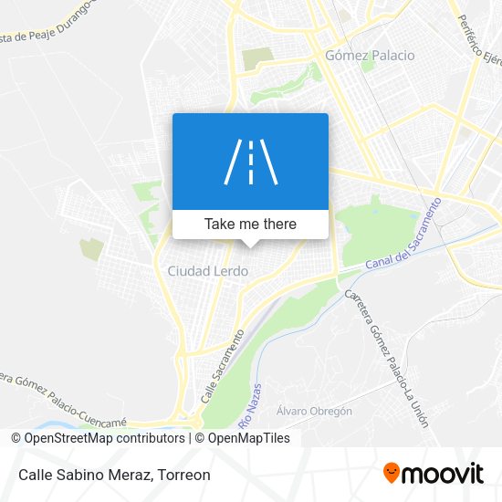 Mapa de Calle Sabino Meraz